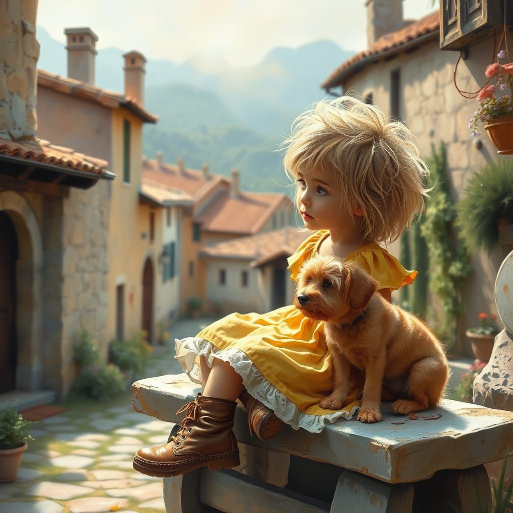  3-year-old little girl   by @Domy