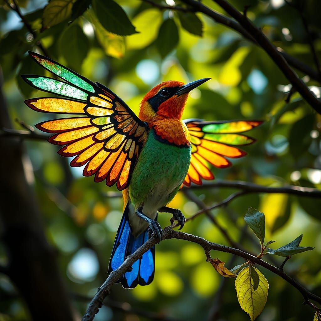 Stained Glass Wings  by @Dmitri