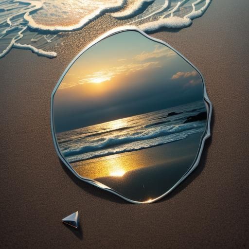 Flowers in beach sun reflection