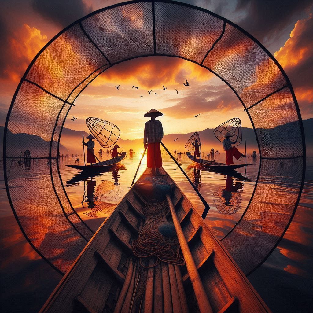 Intha Fishermen, Inle Lake, Myanmar, (3)