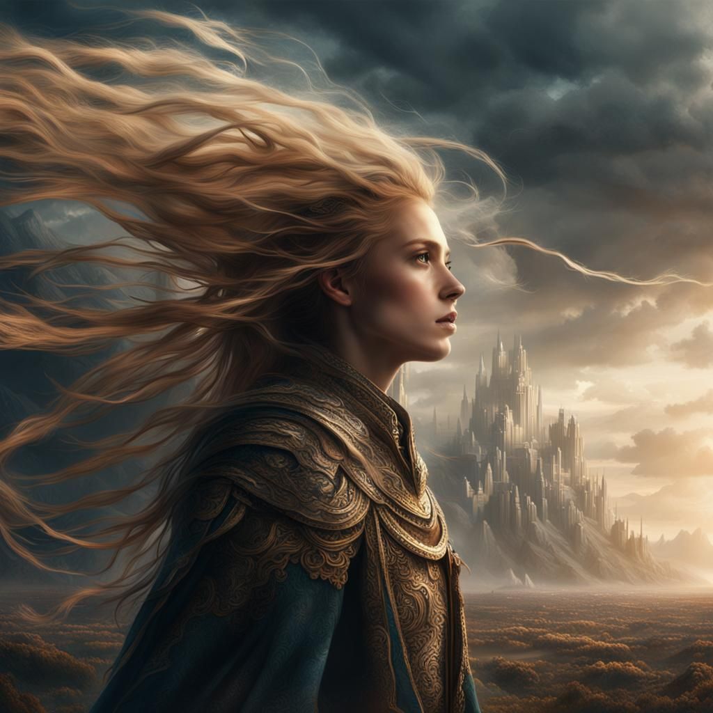 Wind beneath her hair