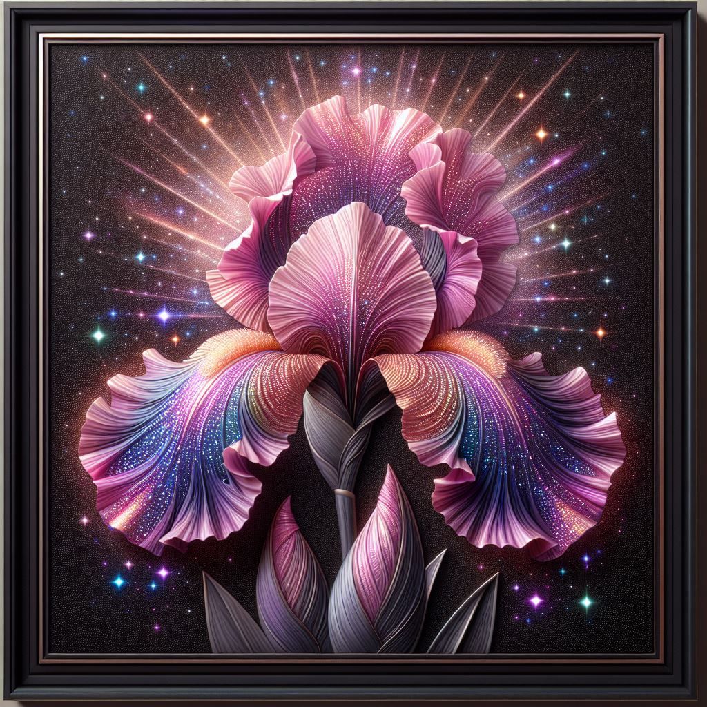 Pink Iris Wall Art