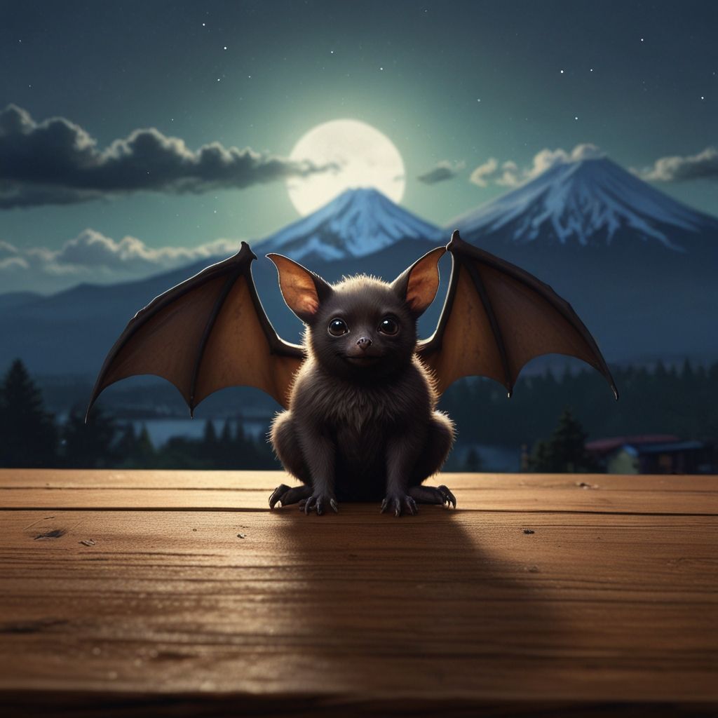 Bat visiting Mount Fuji