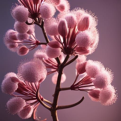 full length pose, hyper realistic chestnut blossom photo, dim ...