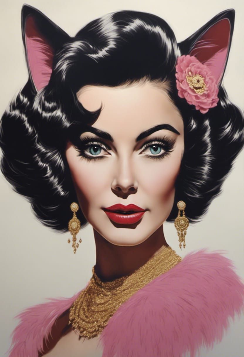 Black-haired Cat Lady #4