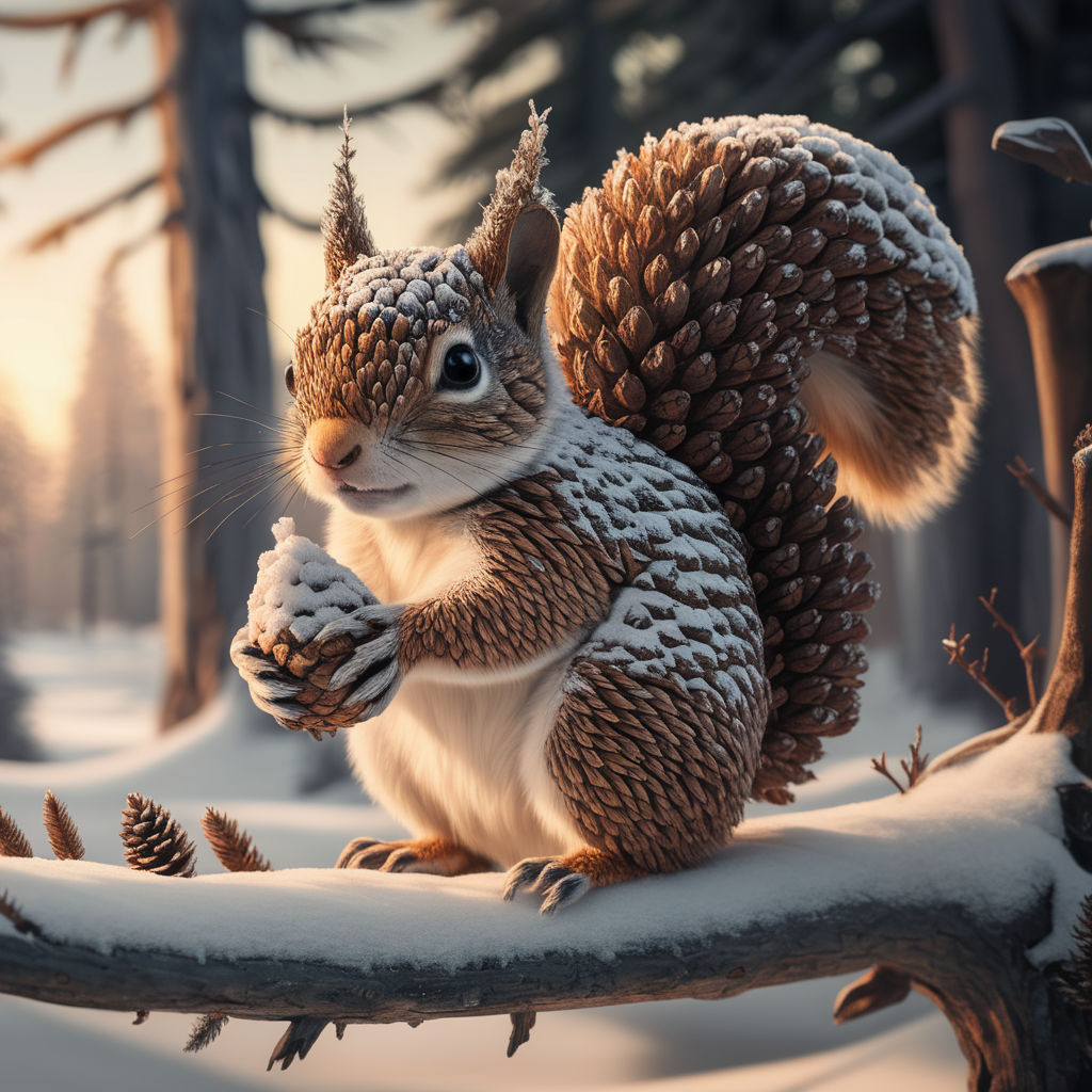 Pine Cone Squirrel
