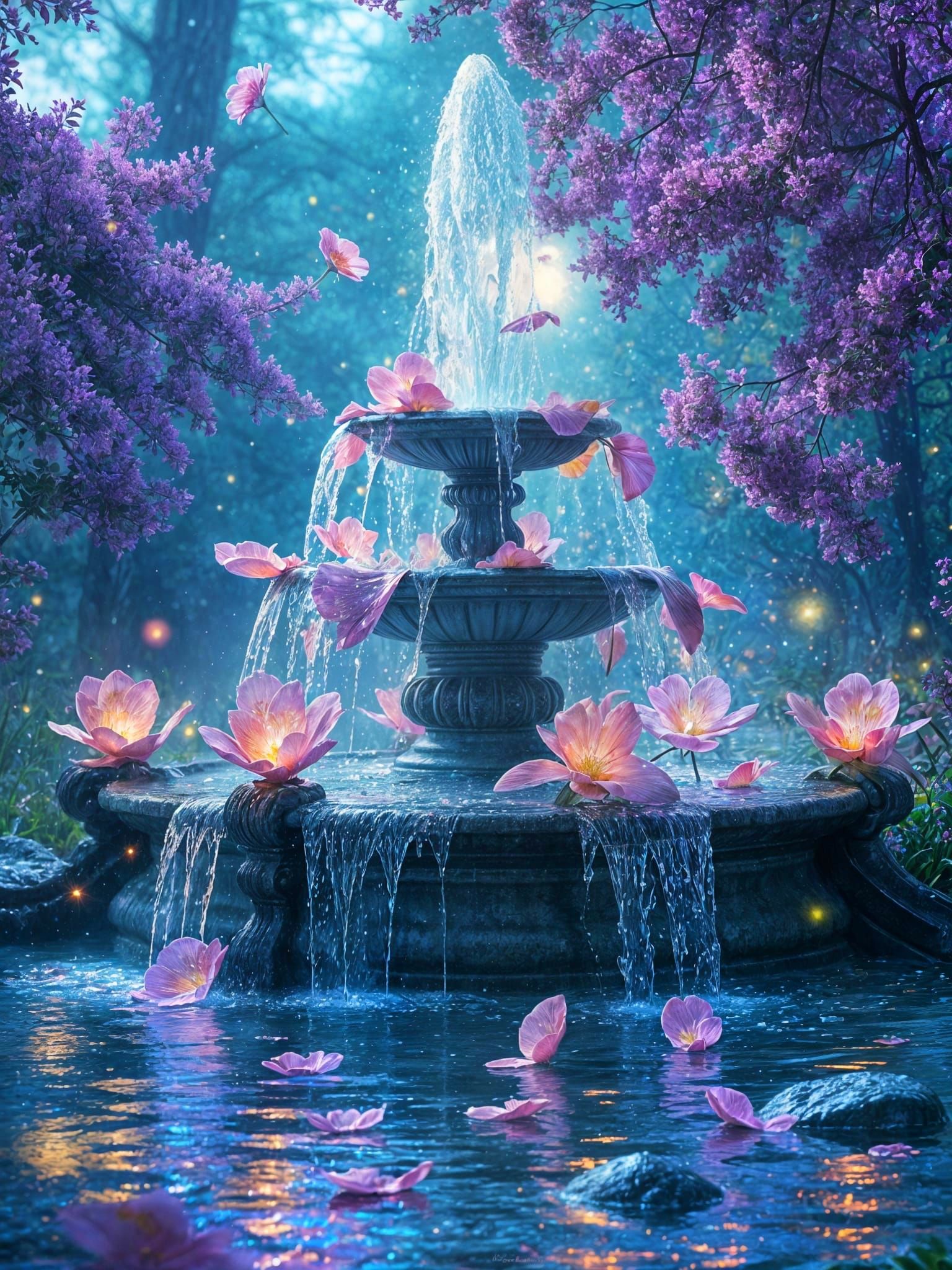 Fountain   by @Tamera