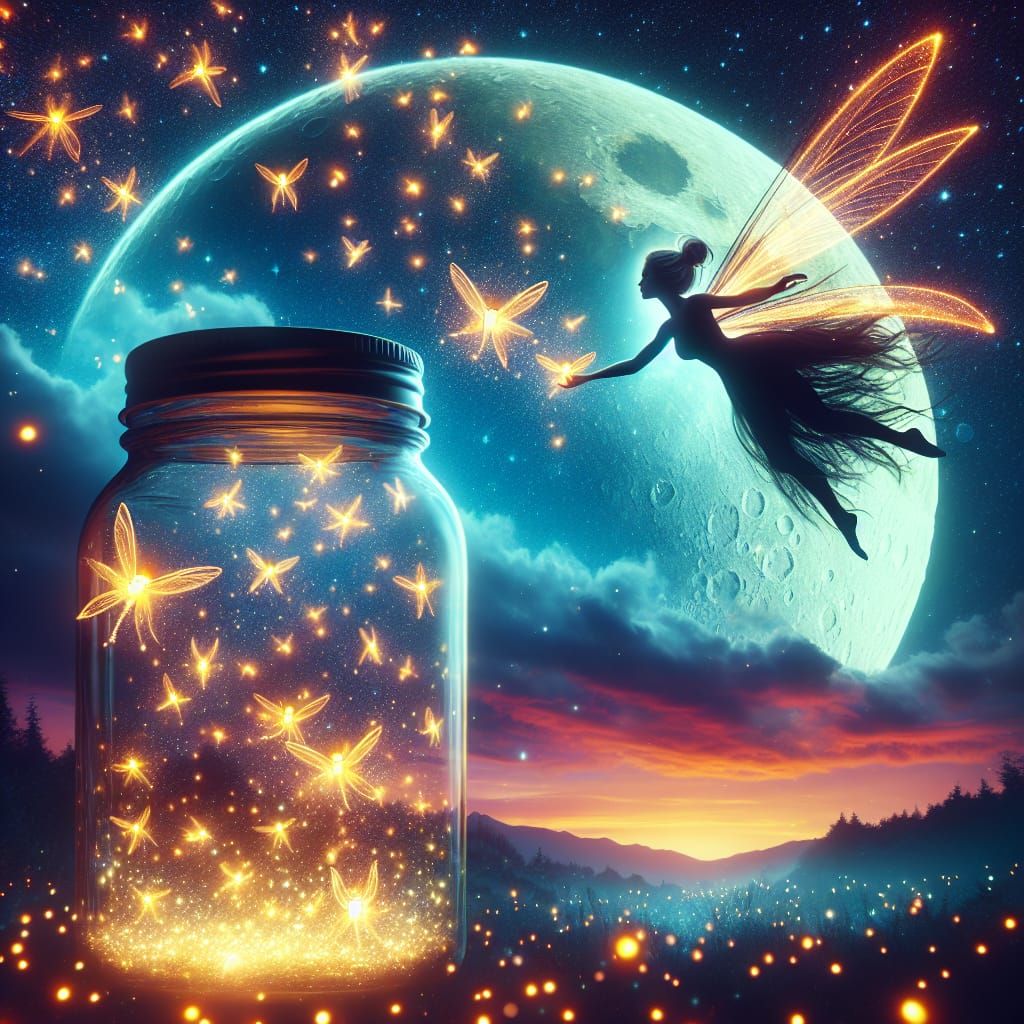 Firefly Moon Animated