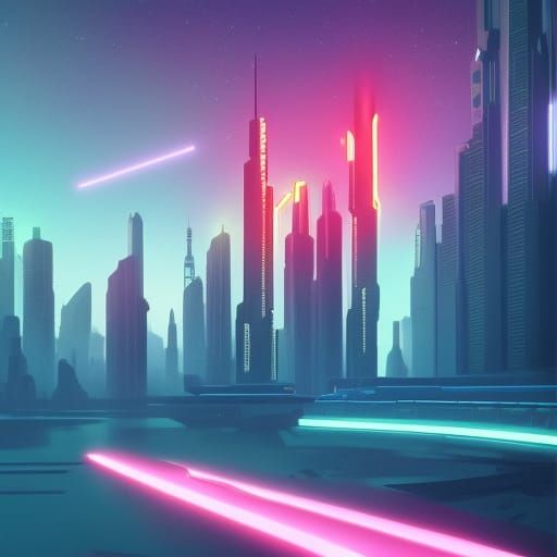 cyberpunk city
