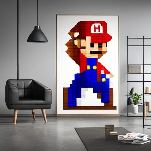 8bit Super Mario - AI Generated Artwork - NightCafe Creator