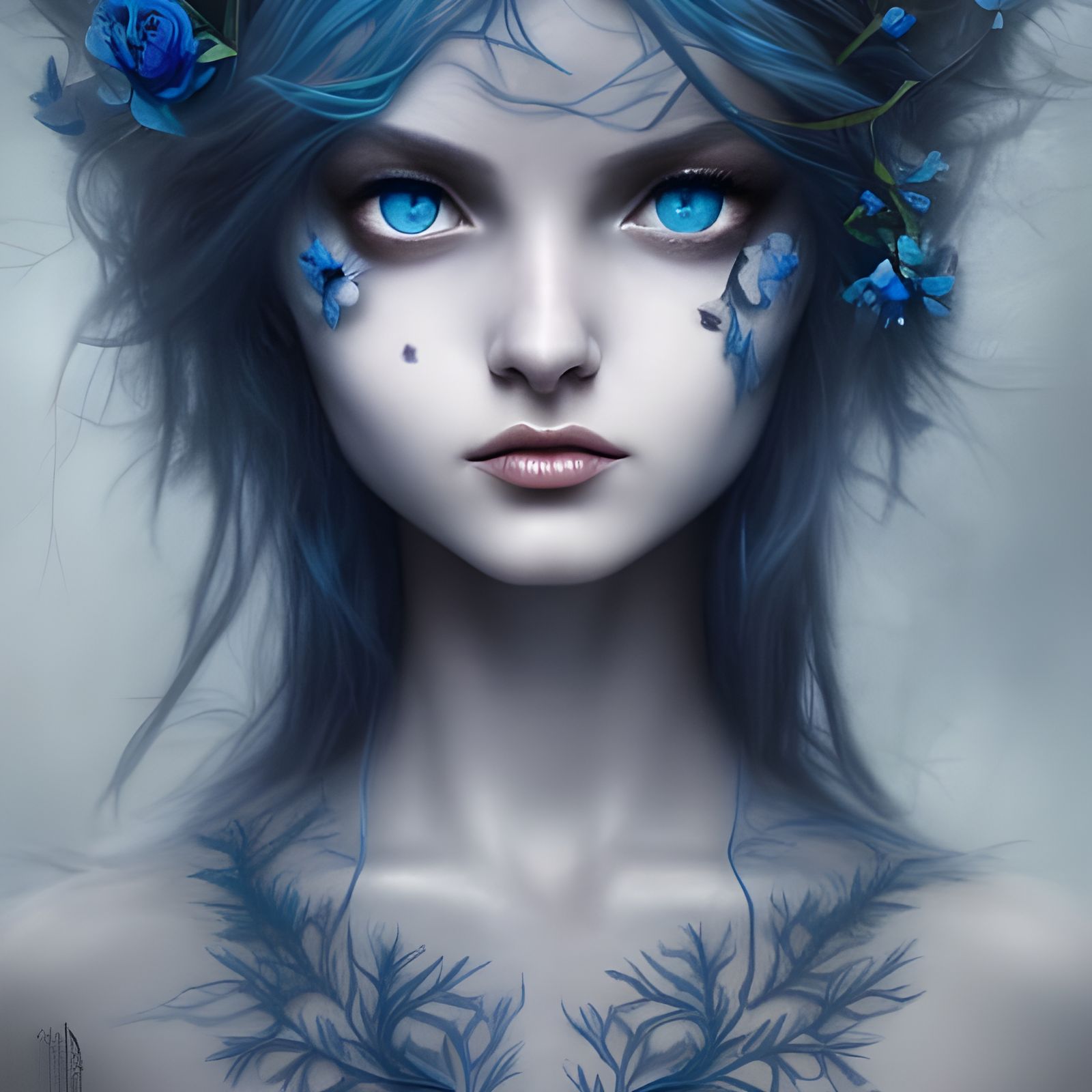 Ice dryad - AI Generated Artwork - NightCafe Creator