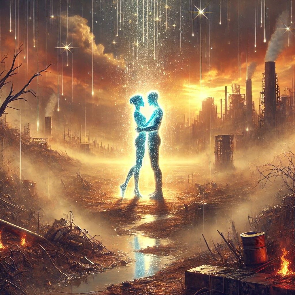 We dance in raining stars