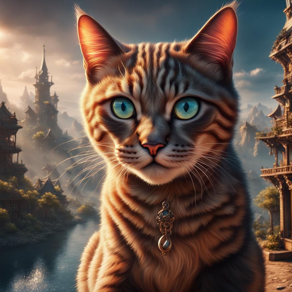 Cat Portrait - AI Generated Artwork - NightCafe Creator