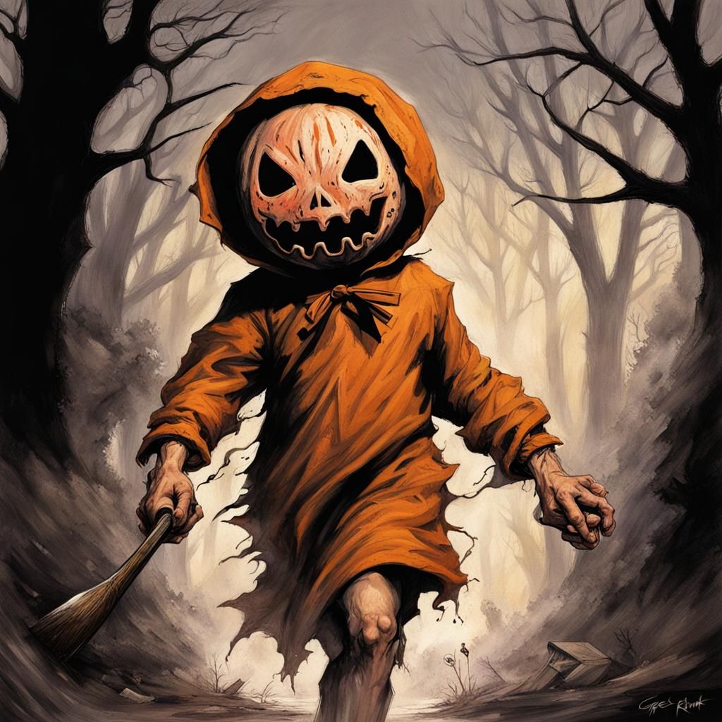 Trick r treat Sam chasing