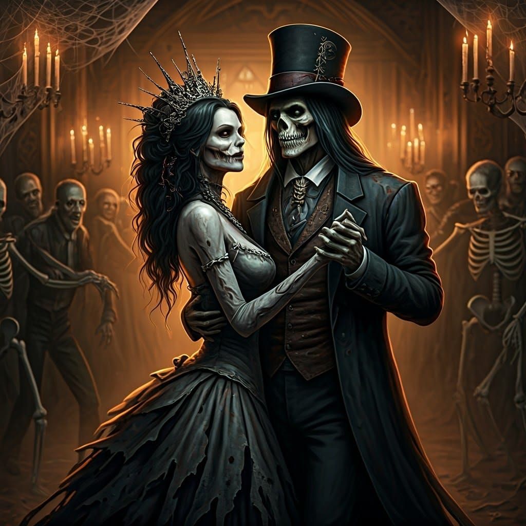  The Zombie Queen and Baron Samedi. (From the voodoo pantheon)  by @Witchyluck