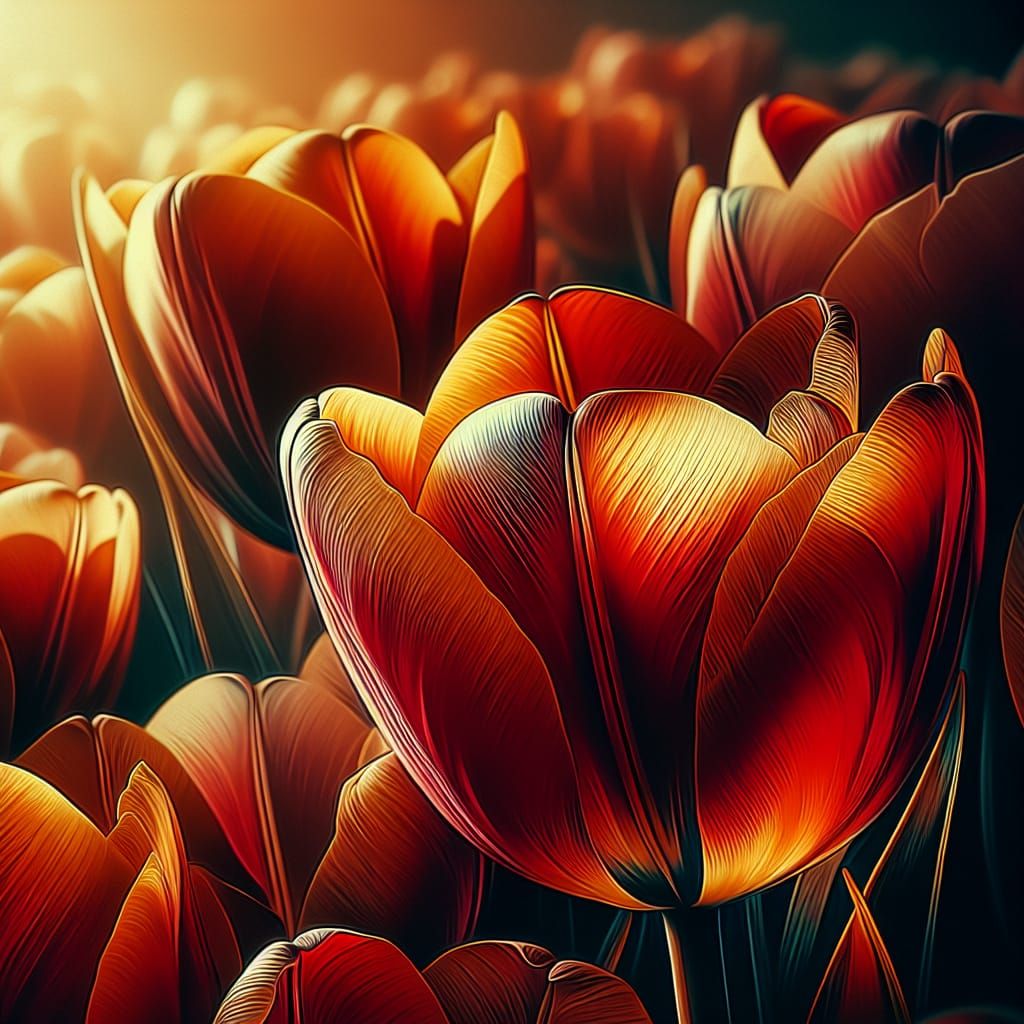 warm tulips