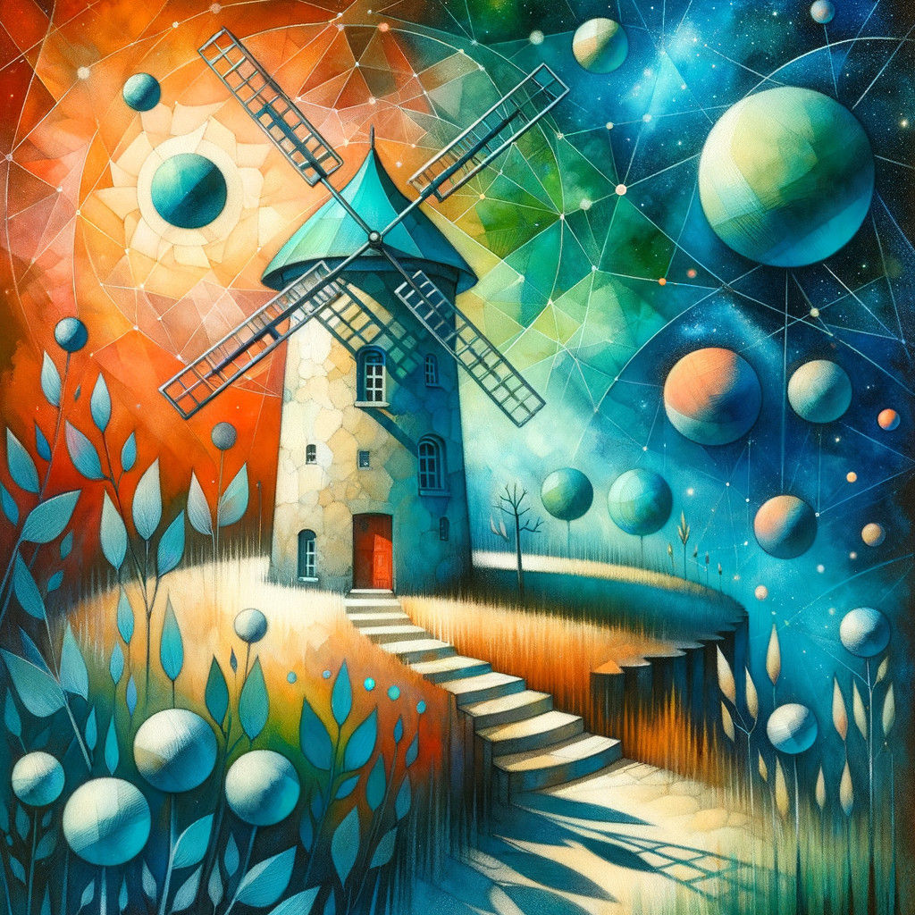 The Windmill Turning with the Universe
