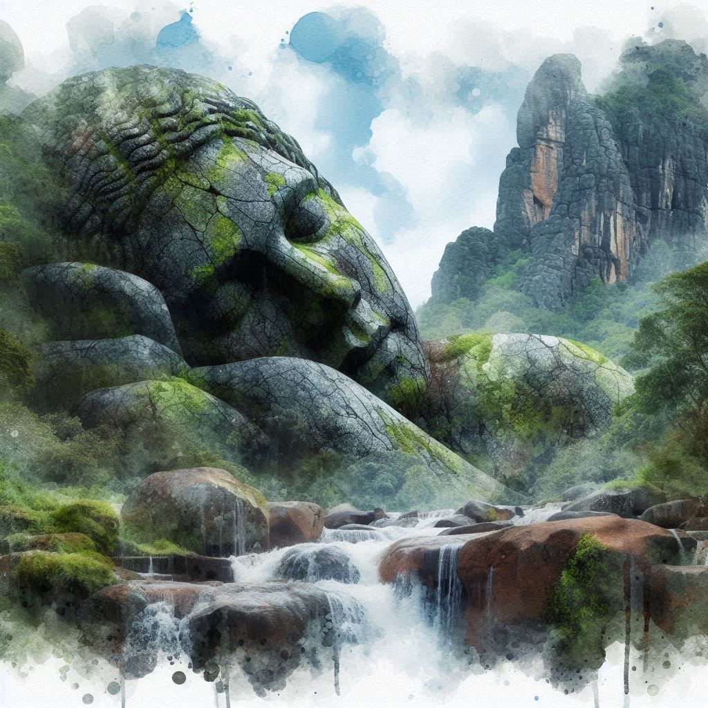 double exposure beautiful fantasy portrait landscape..