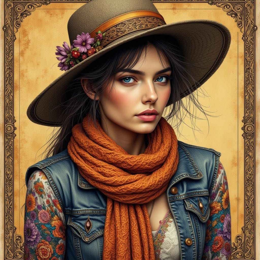 Your scarf it was apricot.