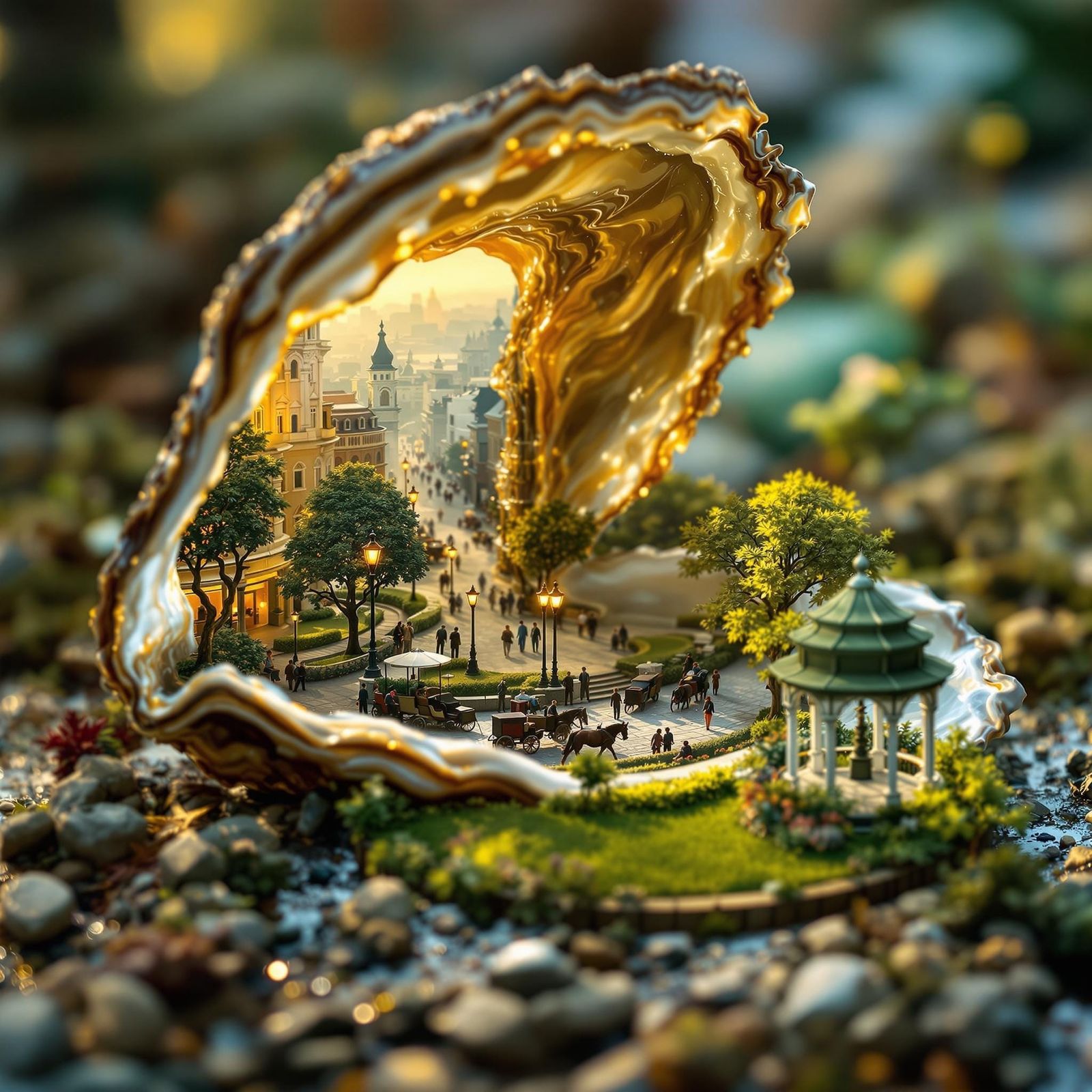 World in an oyster  by @Beautiful World 