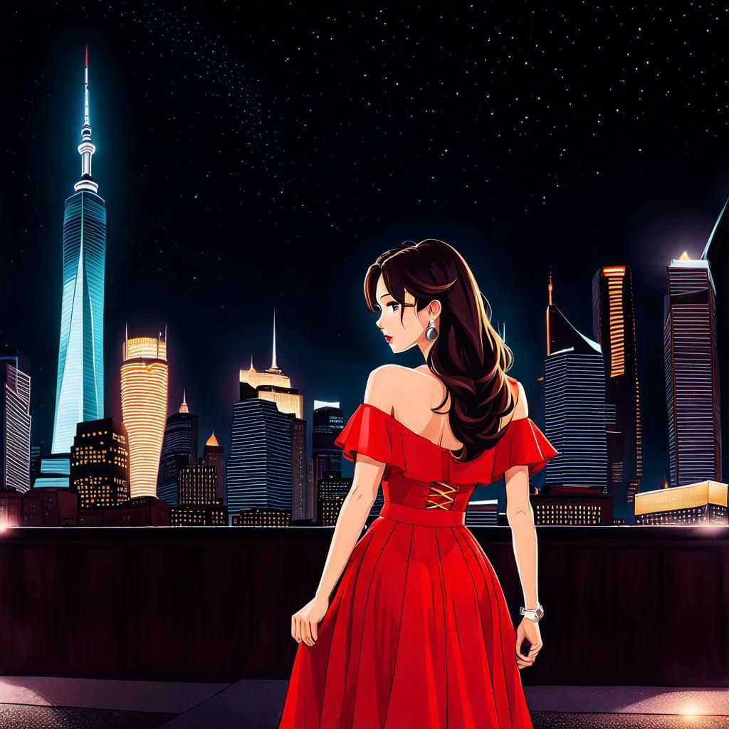 Dancer in the City at Night