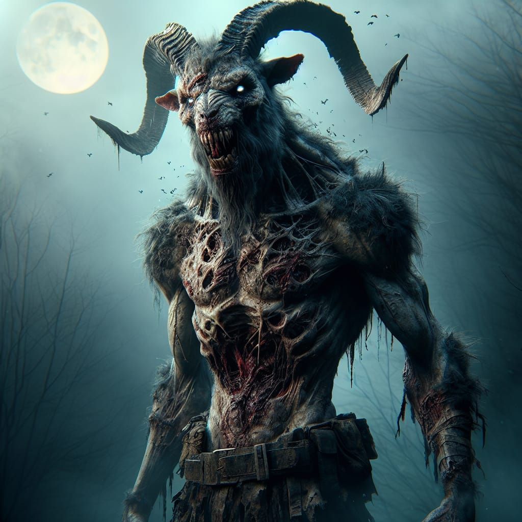 The Goat man.   by @Slim