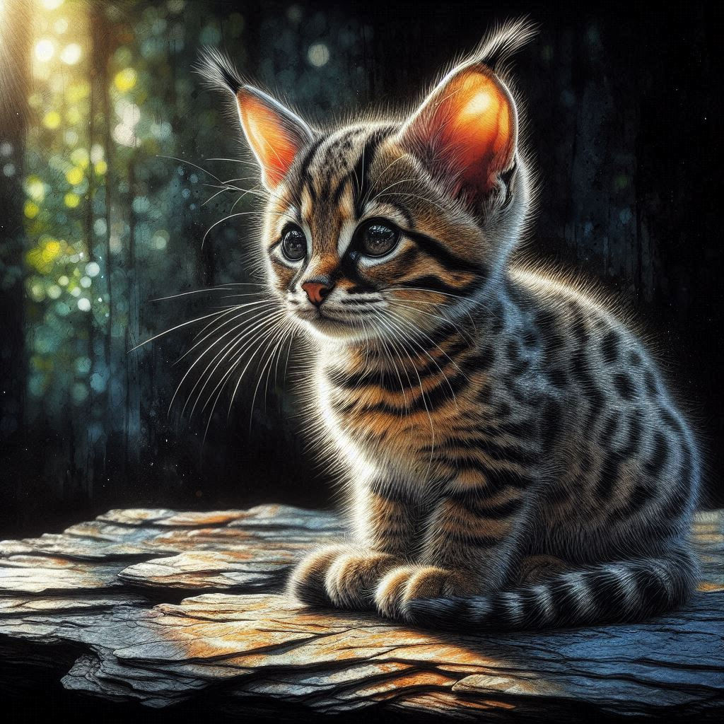 Feral Kitten   by @D Rivers