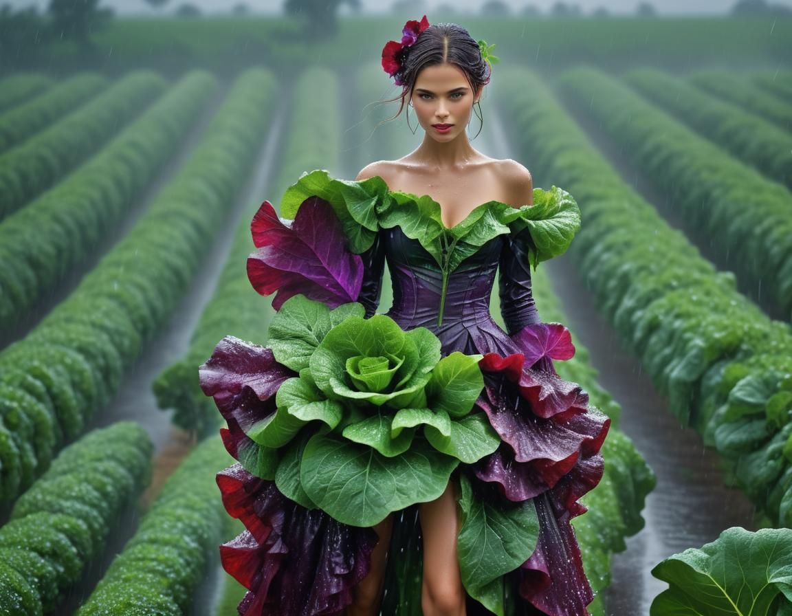 Haute Couture Lettuce Dress  by @Jen