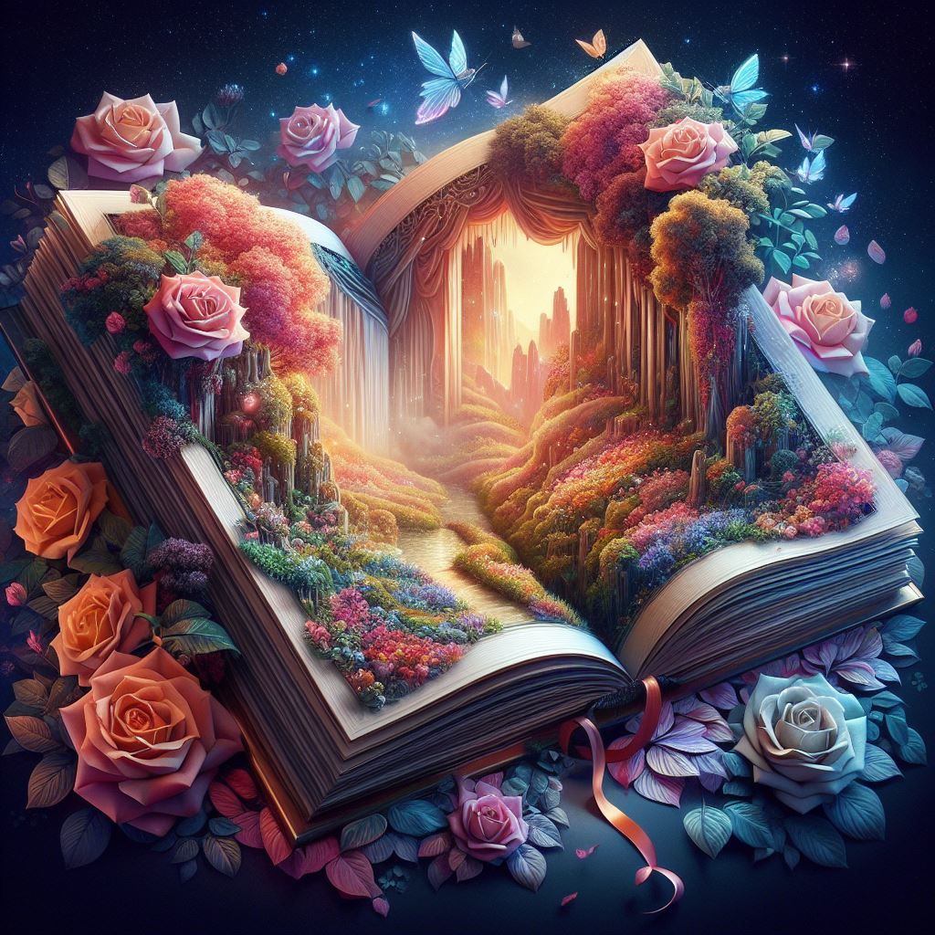 A garden within the book 3
