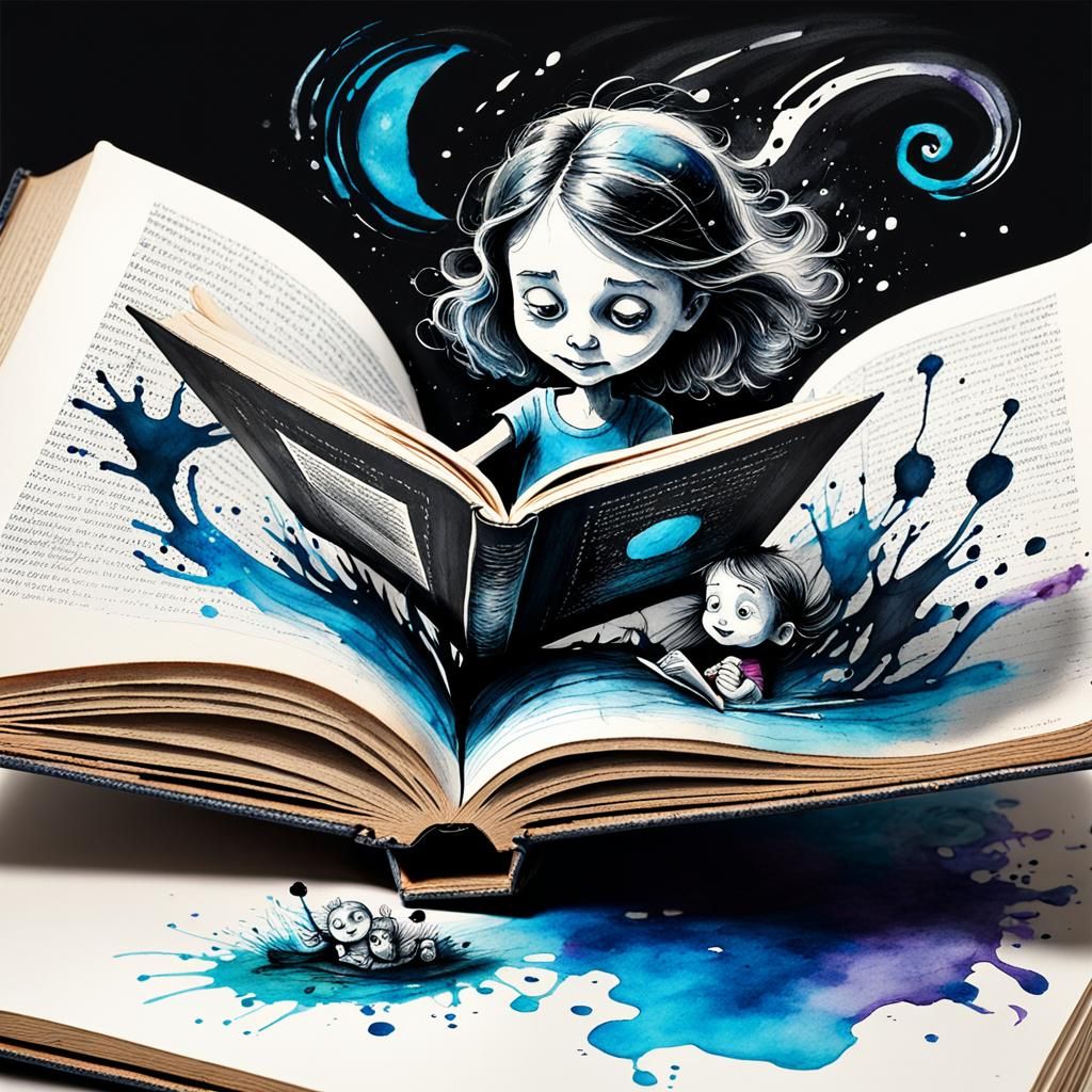 Book and girl and book and girl…