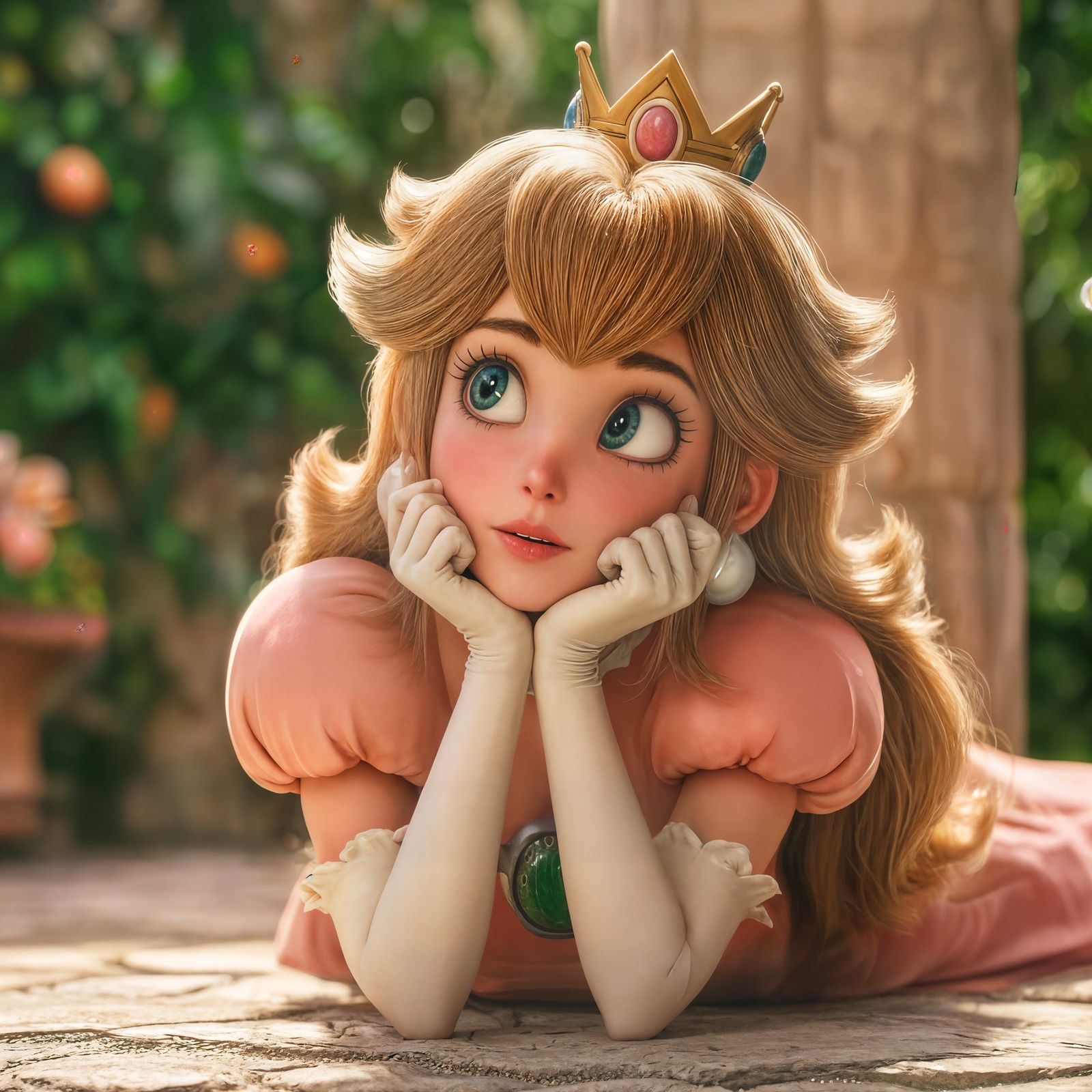 A Pondering Peach