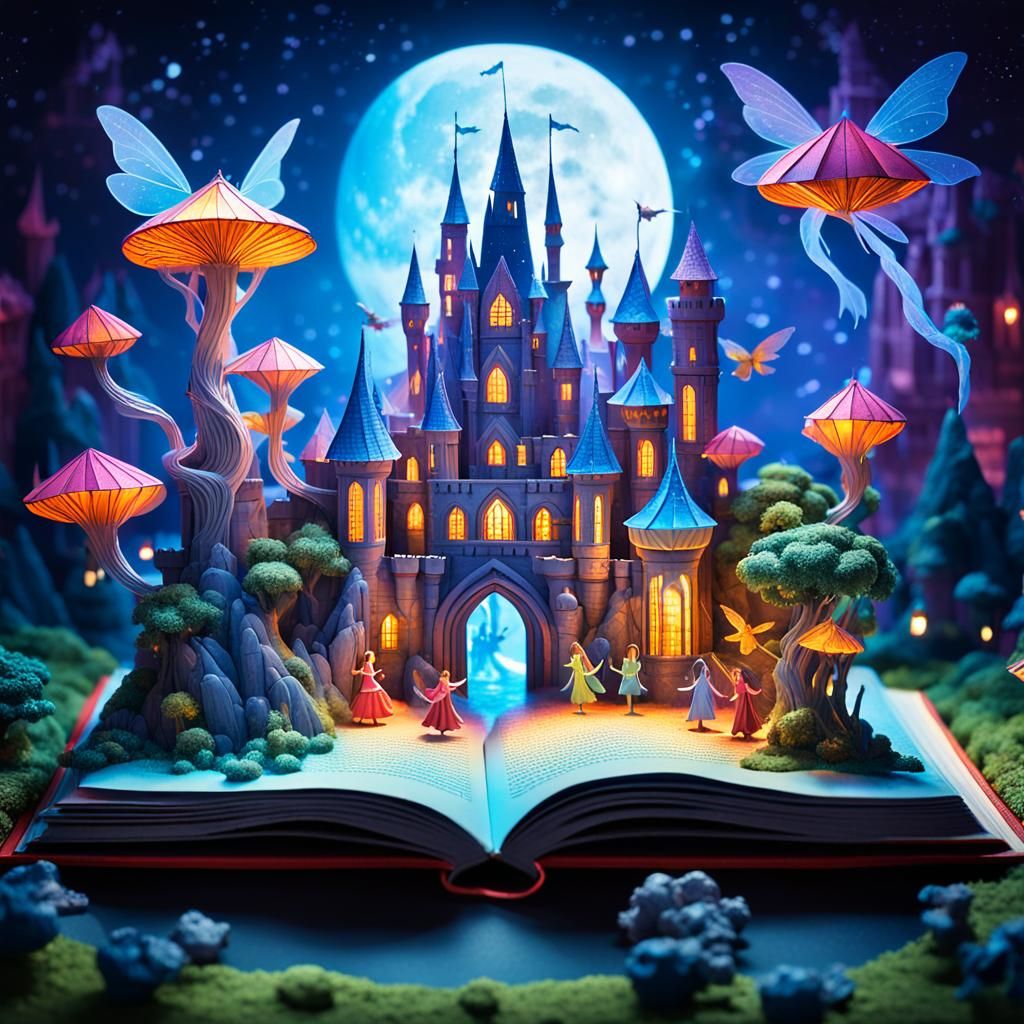 Fairytale Pop-up Book - AI Generated Artwork - NightCafe Creator