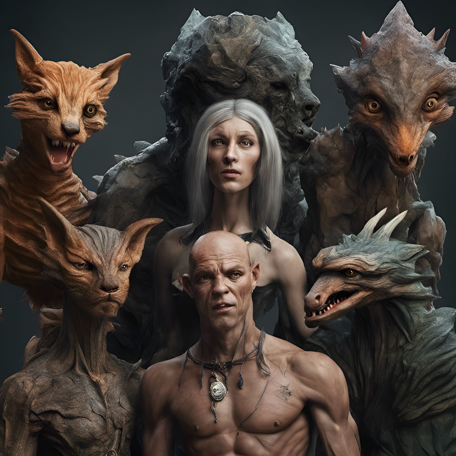 Group Portrait of some of Enochs permanent Guests