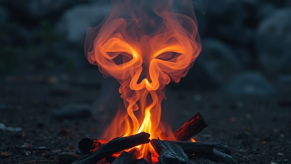 Campfire Smoke Face  by @Talon