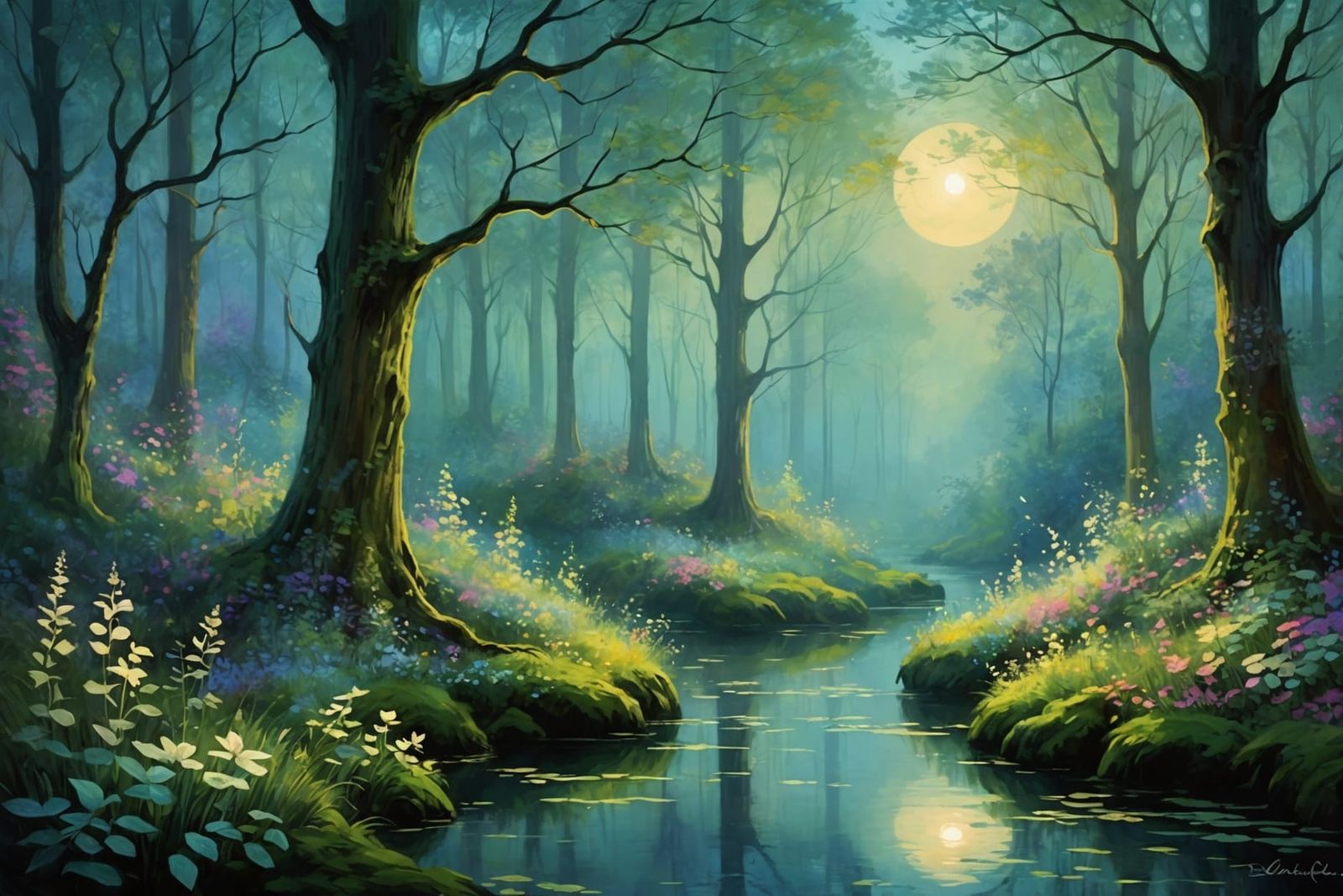 "THE ENCHANTING WHISPERS OF NATURE IN THE MOONLIGHT"