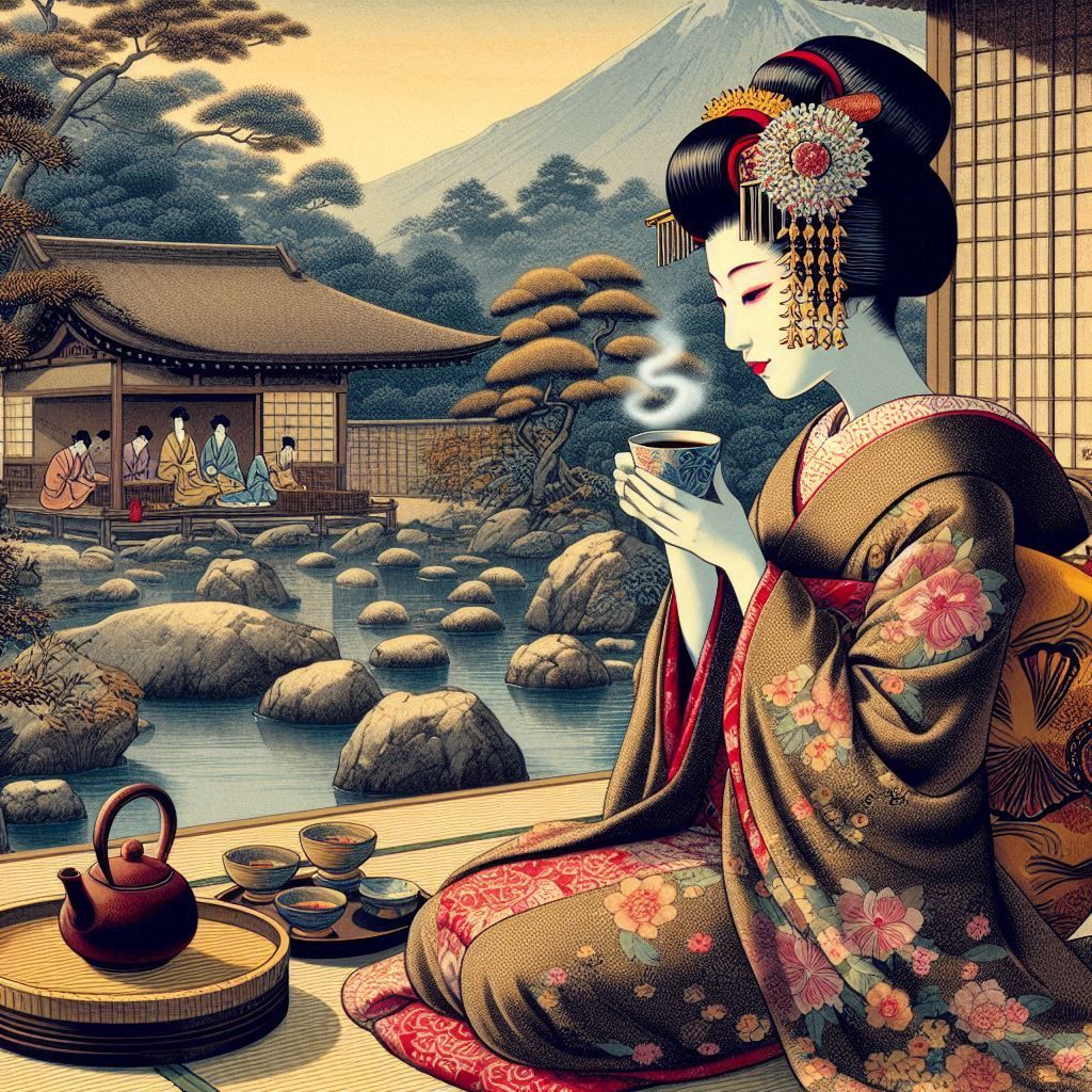 Geisha and coffee