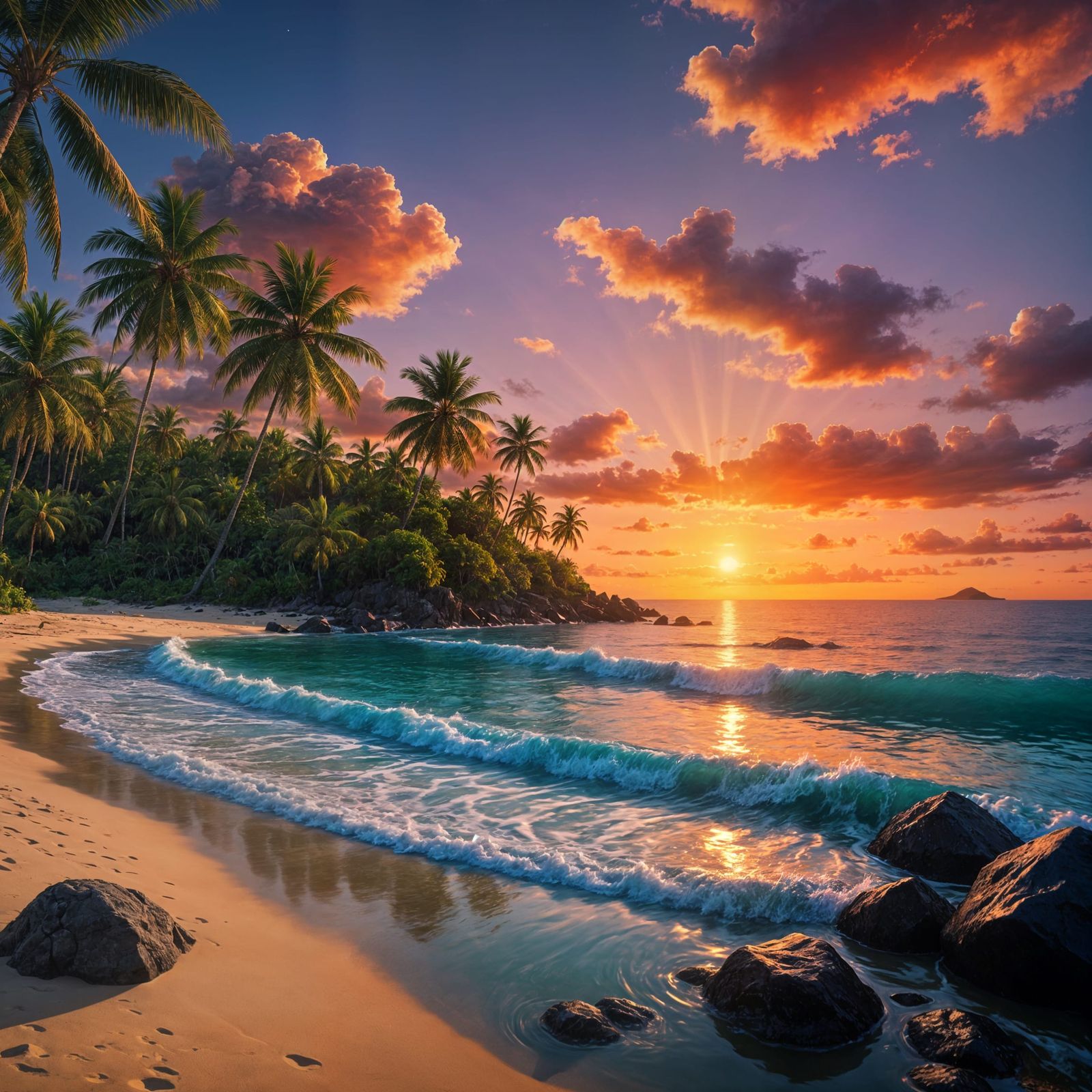 Sunset in Paradise  by @undefined