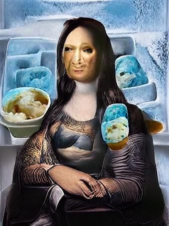 mona lisa ice cream ice ice baby frozen