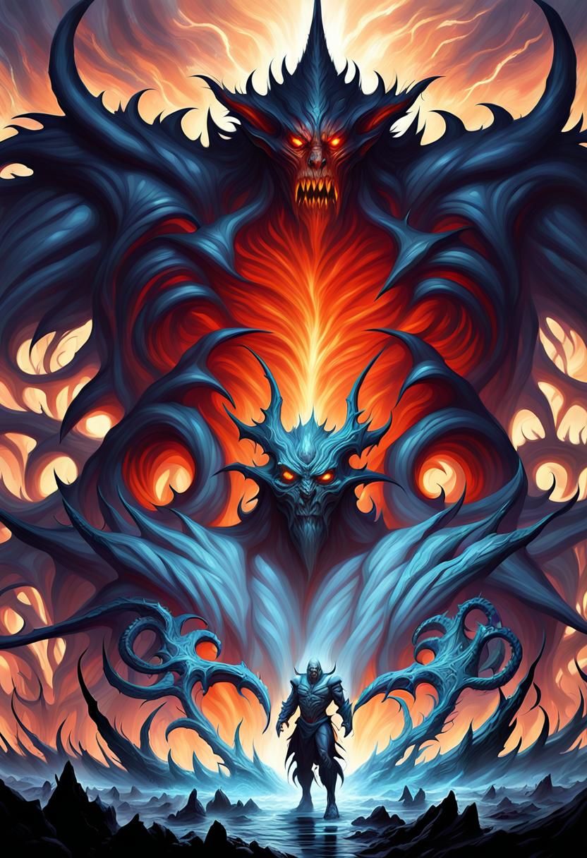 male lord of the abyss, a masterpiece, 8k resolution, dark f...