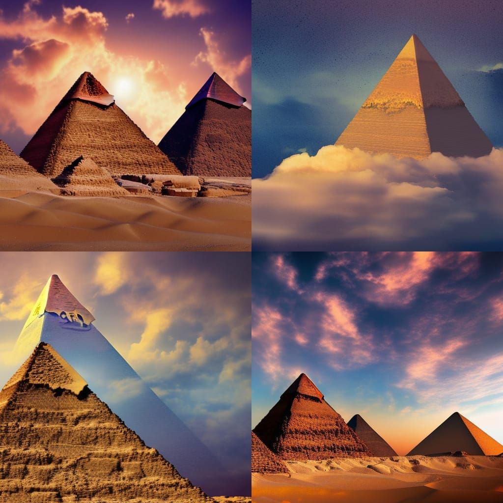 pyramid - AI Generated Artwork - NightCafe Creator