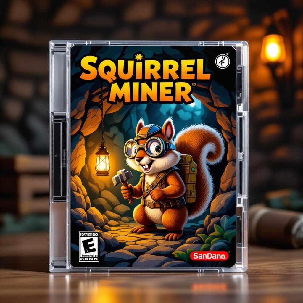Squirrel Miner videogame  by @Komondor