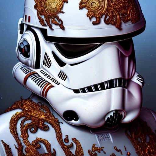 A gold veined Storm Trooper