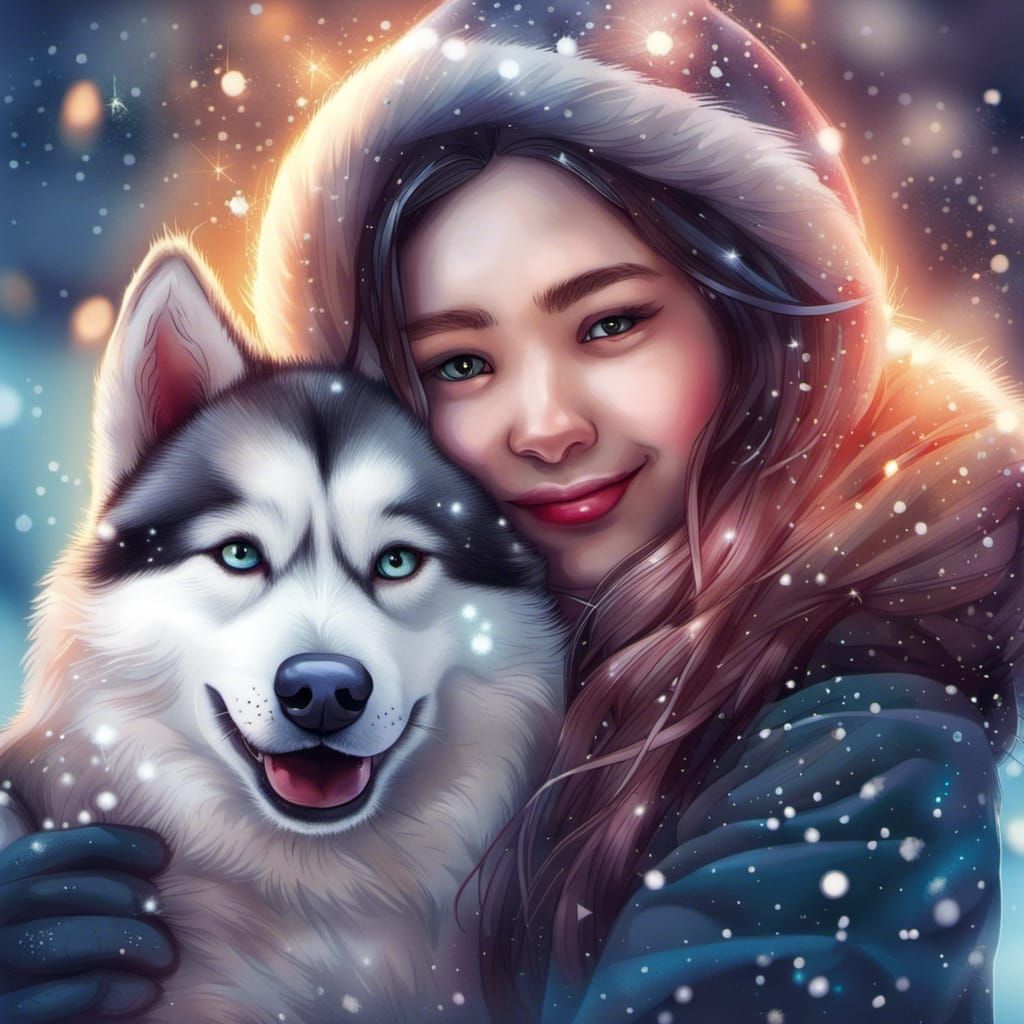 Snow Buddies  by @Shywolf