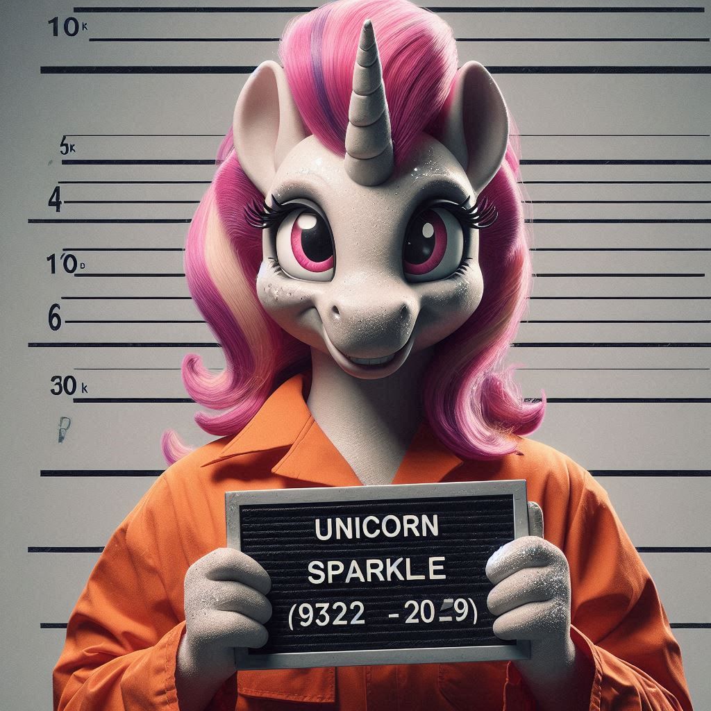 Sparkle Unicorn Mugshot
