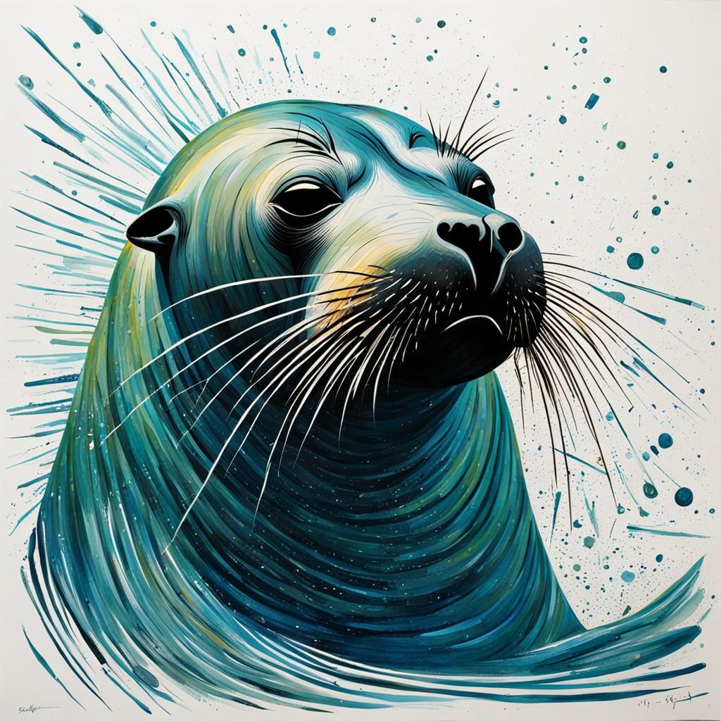 Sea lion - AI Generated Artwork - NightCafe Creator