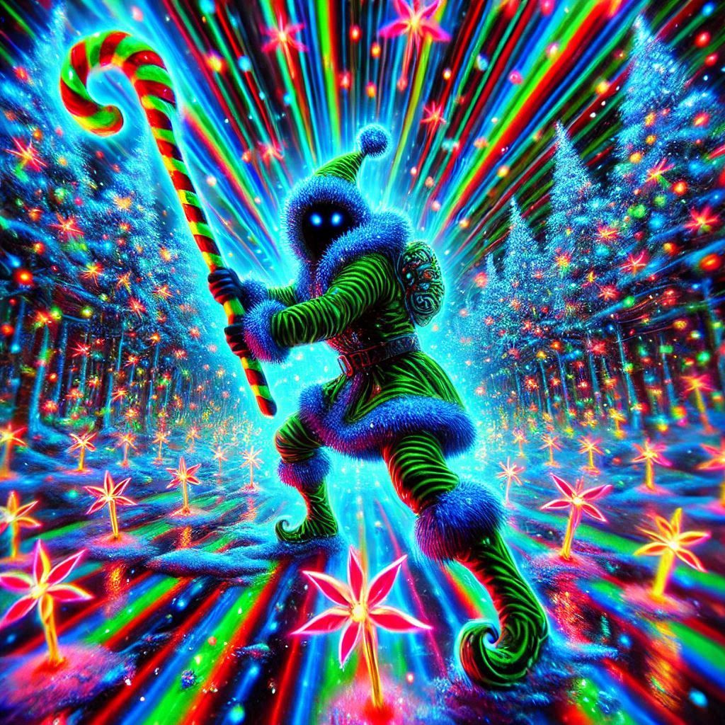 yule spirits light up the arctic forests