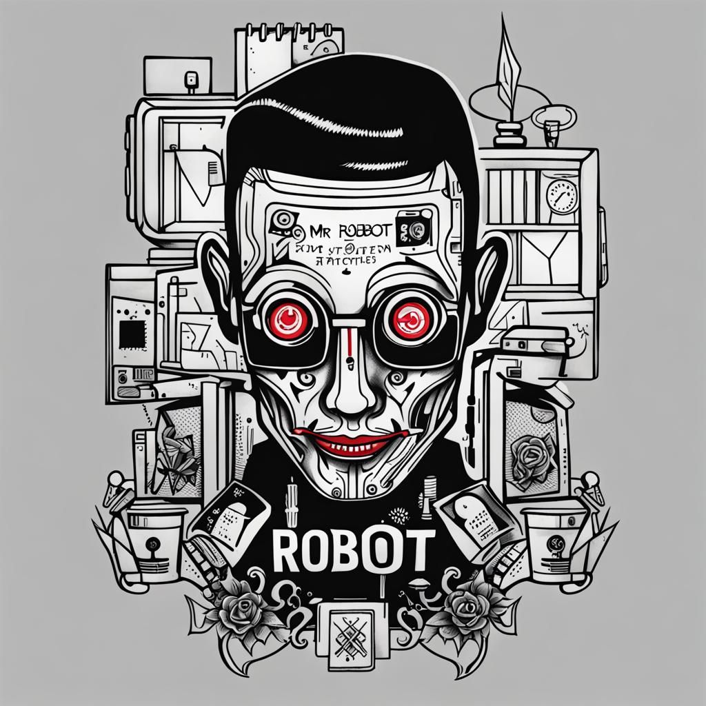 tattoo design, mr. robot