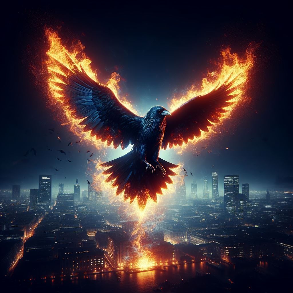 Raven Fire Bird