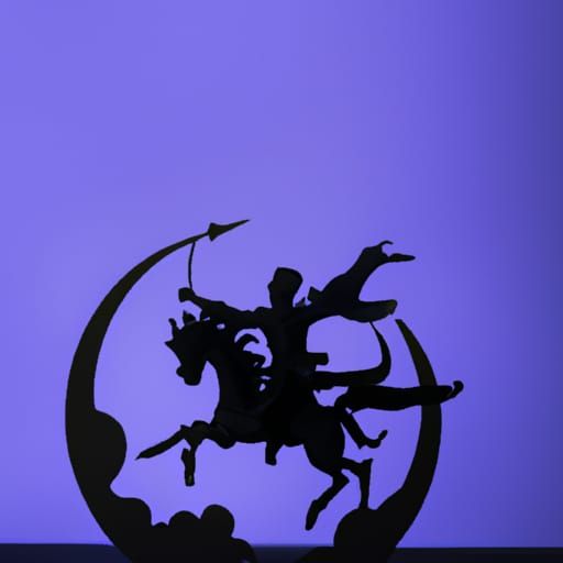 Dark shadowy figure , prince of the night