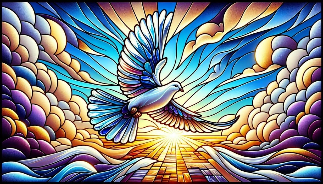 Stained Glass Dove